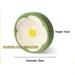 [DANDELION] La bàn đồ chơi cho mèo tròn Bàn cào mèo hình bát Đĩa cào cho mèo Dây gai dầu Không trầy xước Móng vuốt chống trầy xước @