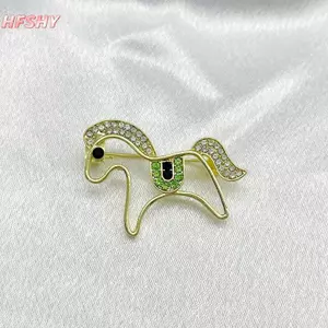 Pony PinAccessory thời trang với thiết kế rỗng - Phù hợp làm phụ kiện sang trọng cho áo khoác và túi xách, món quà ý nghĩa dành cho nam nữ