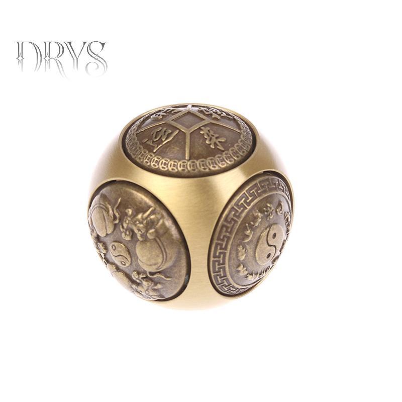 (TFT) Sáu Mặt Bốn Phước Lành Lu Money Fidget Spinner Đồng Thau Giảm Căng Thẳng Khối Giải Nén Bóng Fidget Đồ Chơi Thủ Công MỚI