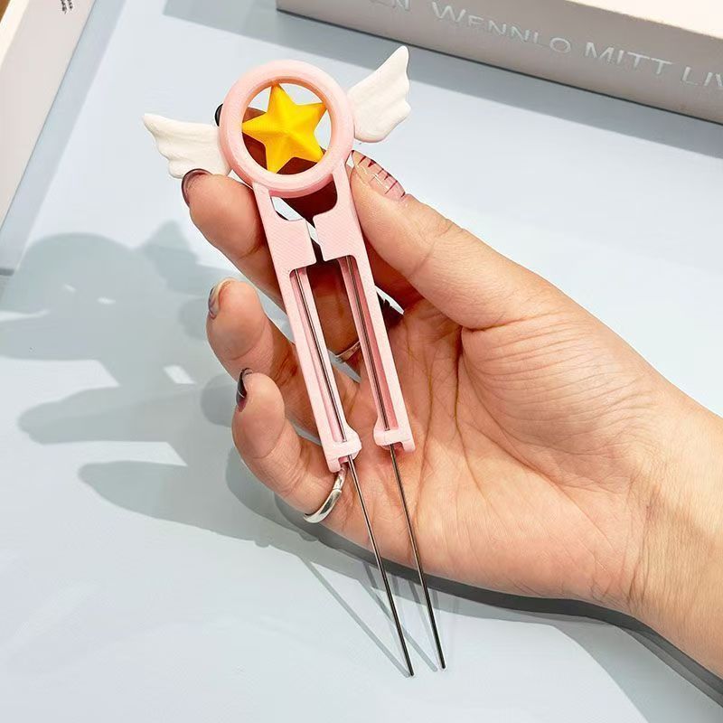 Magical Girl Variety Sakura Bean Pen 2.6mm Bean Thìa Full Set Handmade diy Bean Spelling Tool 3d4.2