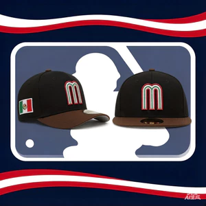 Mũ Snapback Er1a Phong Cách México, Đen Nâu, In Cờ Mexico, Dáng A-Frame, Thích Hợp Mặc Ngoài Trời