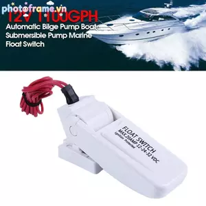 Khung ảnh 12V 1100GPH Máy bơm chân vịt tự động Thuyền bơm chìm Công tắc phao biển U7W6 VN