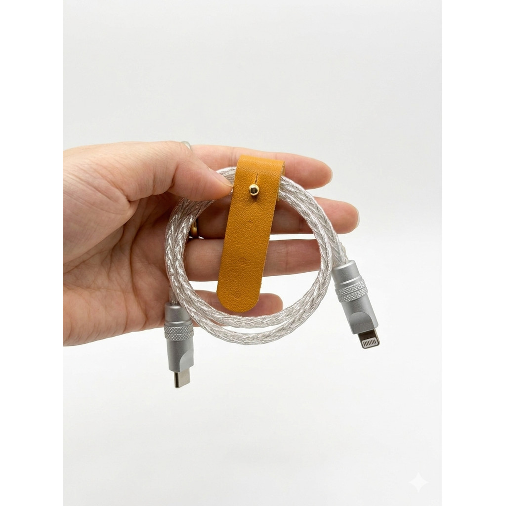 Cáp Sạc Nhanh Ngắn 50cm - Truyền Dữ Liệu 480Mbps - 27/60W PD - Dây bện lưới - Bảo Hành 6 Tháng