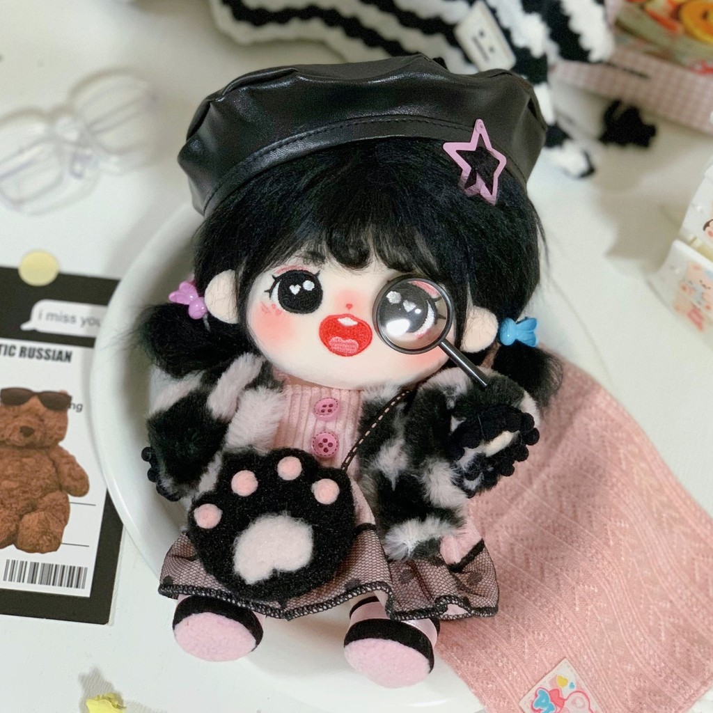 20cm Cotton Búp Bê Quần Áo Ngôi Sao Búp Bê Quần Áo Bé Cơ Thể Bình Thường Quần Áo Bé Dễ Thương Hoa Anh Đào Latte Thiết Kế 4.3