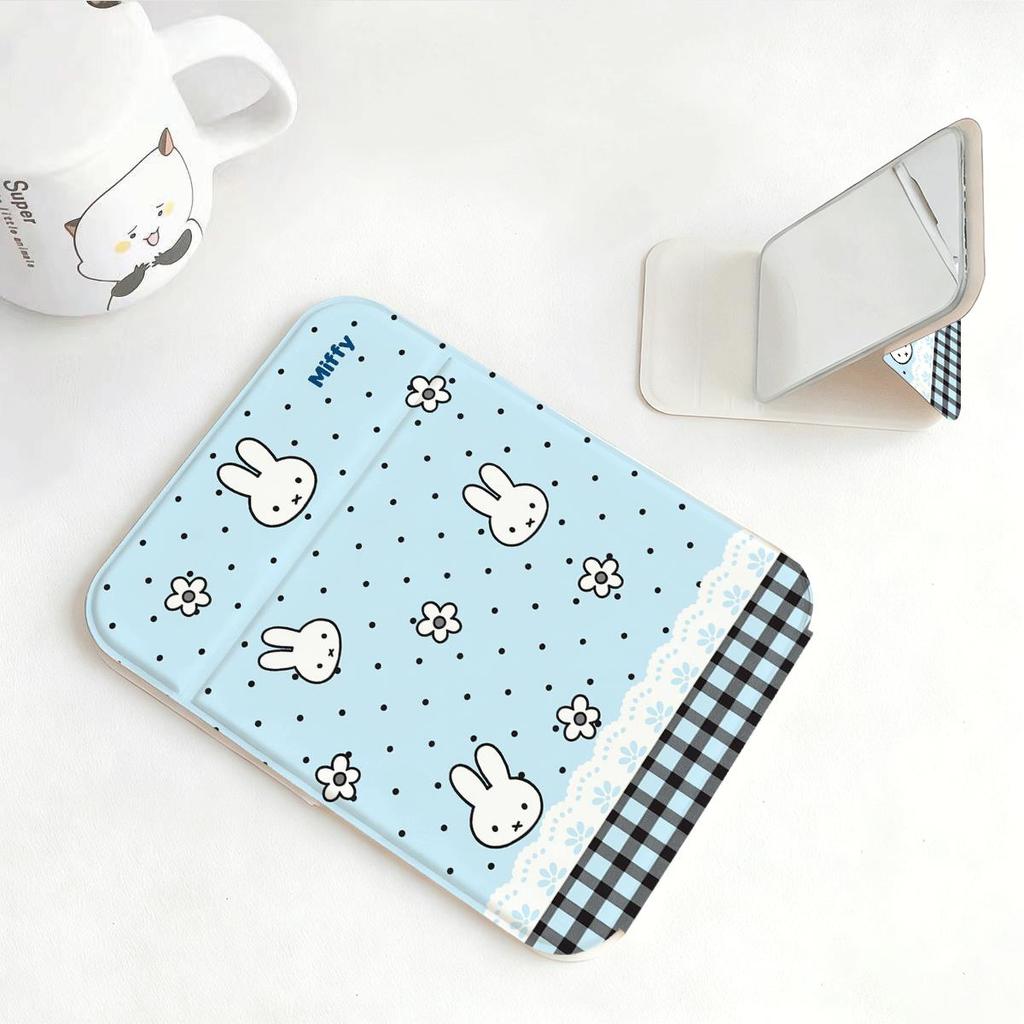 Miffy Blue dưới Gương gấp trang điểm cho đi làm đi chơi