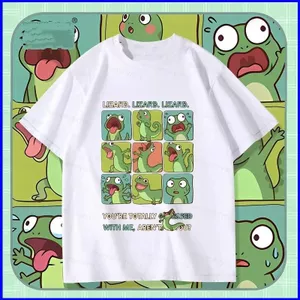 Áo thun TOM thằn lằn 110CM-6XL thiết kế anime tay ngắn dành cho mùa hè