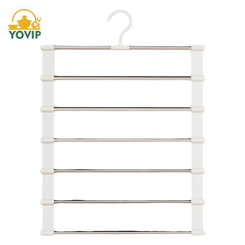 YOVIP Nhiều Tầng 5 Lớp Quần Móc Treo Có Thể Gập Lại Tiết Kiệm Không Gian Tủ Quần Áo Tổ Chức Cho Gia Đình Tủ Quần Áo Lưu Trữ VN