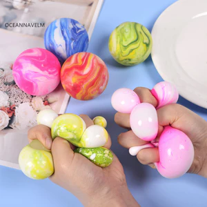 Đồ chơi bóp bóng bột cầu vồng Tpr mềm Giảm căng thẳng Fidget cho trẻ em Người lớn Tiện ích giải nén di động đầy màu sắc Tiện ích giải nén lo âu Dự tiệc Quà tặng Đồ chơi vui nhộn Đồ chơi mềm