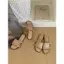 TT Flat Dệt Giày Sandal Mũi Mở Dép Nữ Mùa Hè 2026 Phong Cách Mới