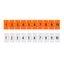 Thanh đánh dấu số ZB4 / 5 / 6 / 8 / 10 / 12 UK2.5 B Terminal Row ST3N Logo kỹ thuật số Dải trống màu cam