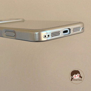Ốp Điện Thoại Gương Bạc Đơn Giản Cho iPhone Air 17 Pro Max 16 15 14 Plus 13 12 11 Pro Max XR XS Max X 17ProMax Vỏ Sang Trọng Bảo Vệ Ống Kính Dễ Thương Vỏ Mềm