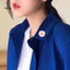 Trâm cài hoa BGT đính đá hoa cúc - Phụ kiện thời trang lấp lánh cho áo khoác và khăn quàng cổ