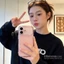 Ốp Điện Thoại Mờ Màu Hồng Đơn Giản Dễ Thương Cho iPhone 17 16 15 14 13 12 11 Pro Max