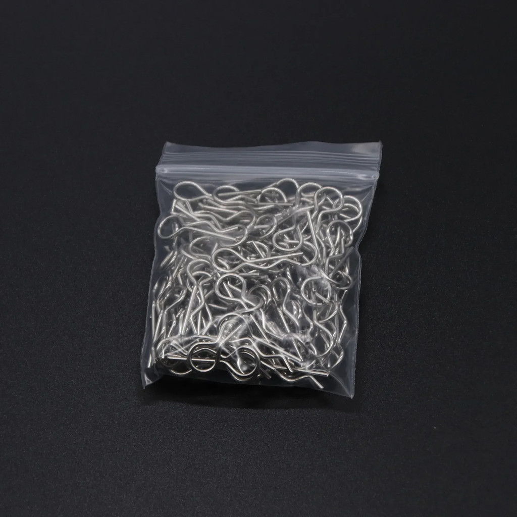 Bộ 50 RC Phụ Kiện Xe Hơi 1 / 10 Ô Tô Vỏ Thân Kẹp Chân Nhà Ở Chốt R Khóa Cố Định Cho 1: 10 Xe Bánh Xích Buggy Drift Mô Hình Ô Tô
