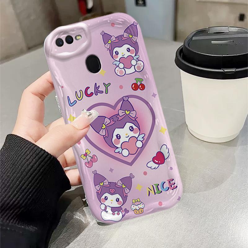 Vỏ Silicon Hoạt Hình Cho OPPO A5S A7 A12 F9 F9 Pro 3D Phụ Kiện TPU Mềm Sanrio Kuromi Cặp Đôi My Melody Vỏ Điện Thoại Chống Sốc