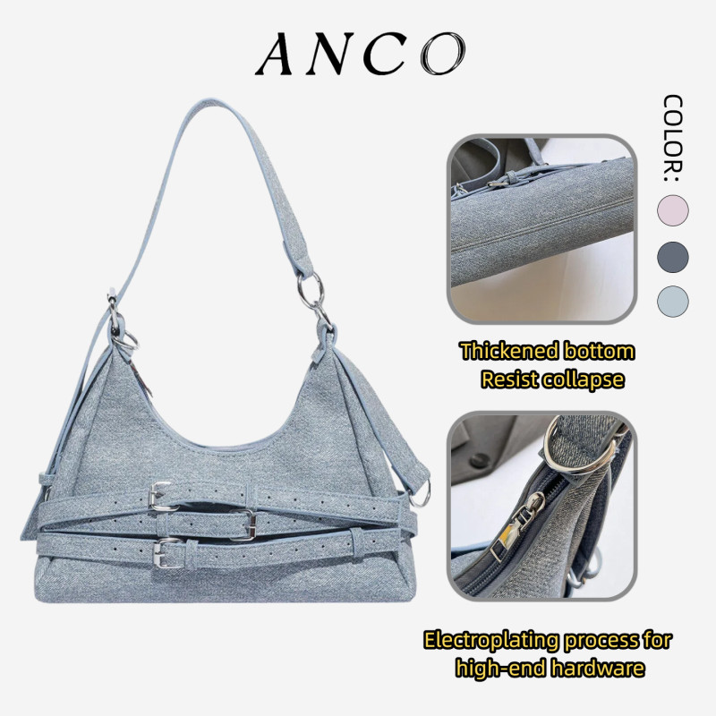 ANCO 2026 Túi Nữ Phong Cách Mới, Đeo Vai, Xách Tay, Phù Hợp Đi Lại, Thiết Kế Retro Đơn Giản