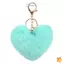 Móc khóa lông trái tim mềm mại dễ thương thời trang Mặt dây chuyền in hình da báo sang trọng Túi Kawaii Đồ chơi nhồi bông quyến rũ ô tô Quà tặng ngày lễ tình nhân mới