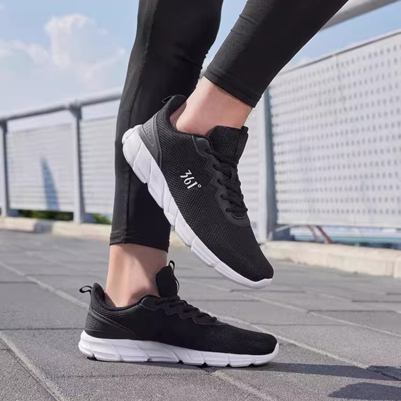361° 【3-5km】 Giày Chạy Bộ Nam Hè Mới 2026 Lưới Thoáng Khí Nhẹ 200g Hút Sốc Đi Lại Hàng Ngày