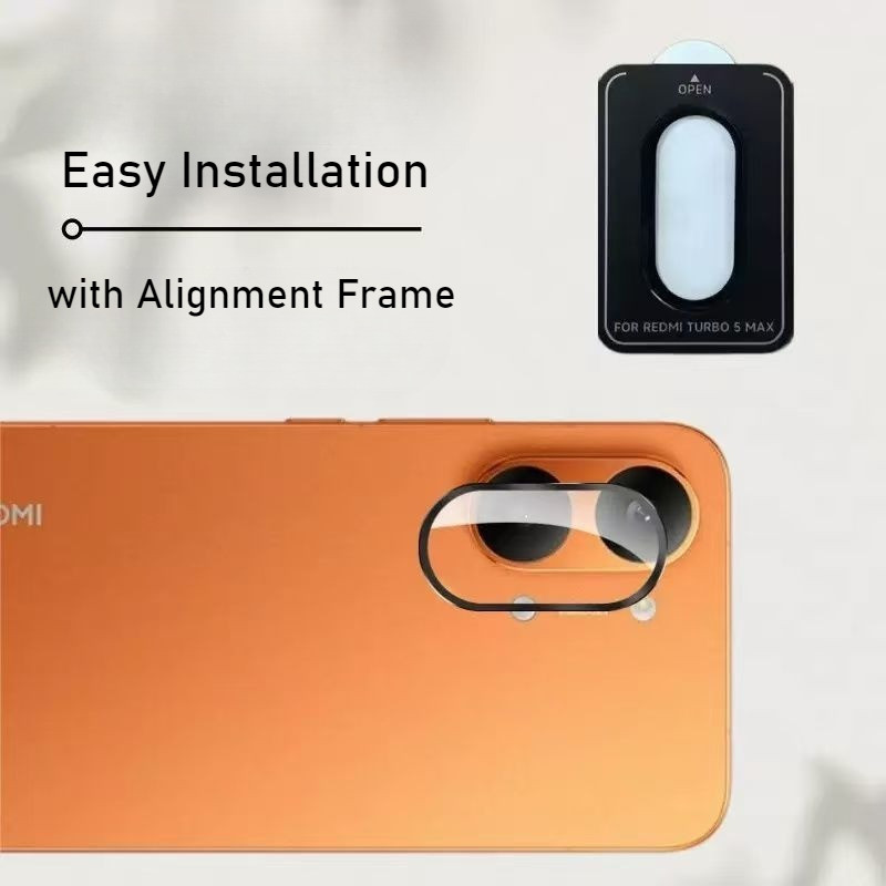 Dành Cho Redmi Turbo 5 Max Bảo Vệ Camera 9H Kính Cường Lực turbo5max Vỏ Vòng Kim Loại Có Định Vị Cho POCO X8 Pro Max x8promax Ống Kính Bảo Vệ Phim