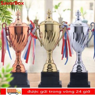 Cúp giải thưởng kim loại vàng bạc đồng 35/32/29/40/45/52CM, cúp chiến thắng cỡ lớn thiết kế bao bọc, phù hợp lễ thể thao