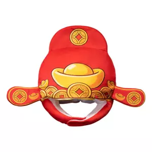 Chinese God of Wealth Hat Plush Cosplay Headgear Photo Booth Headgear for Halloween Costume Parties Comic gelhvn