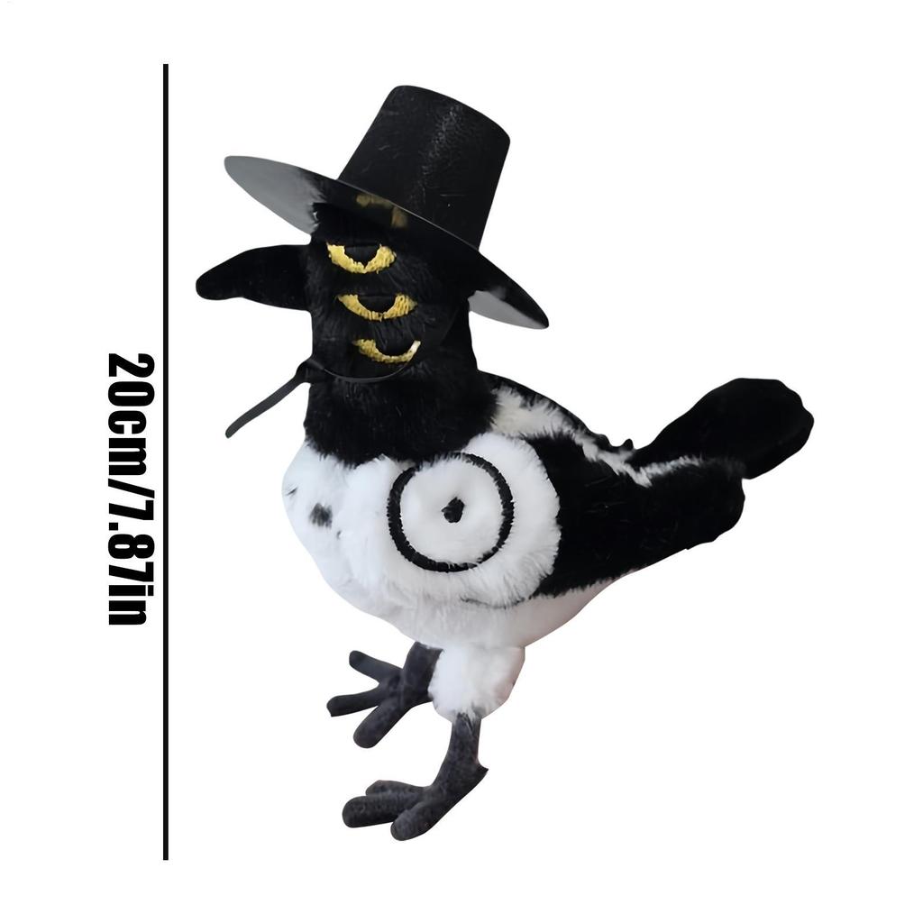 For Devil Hunter Plush Animals Movie Character Three-Eyed Bird Plushie Plush Stuffed Animal Toys for Children junlavn