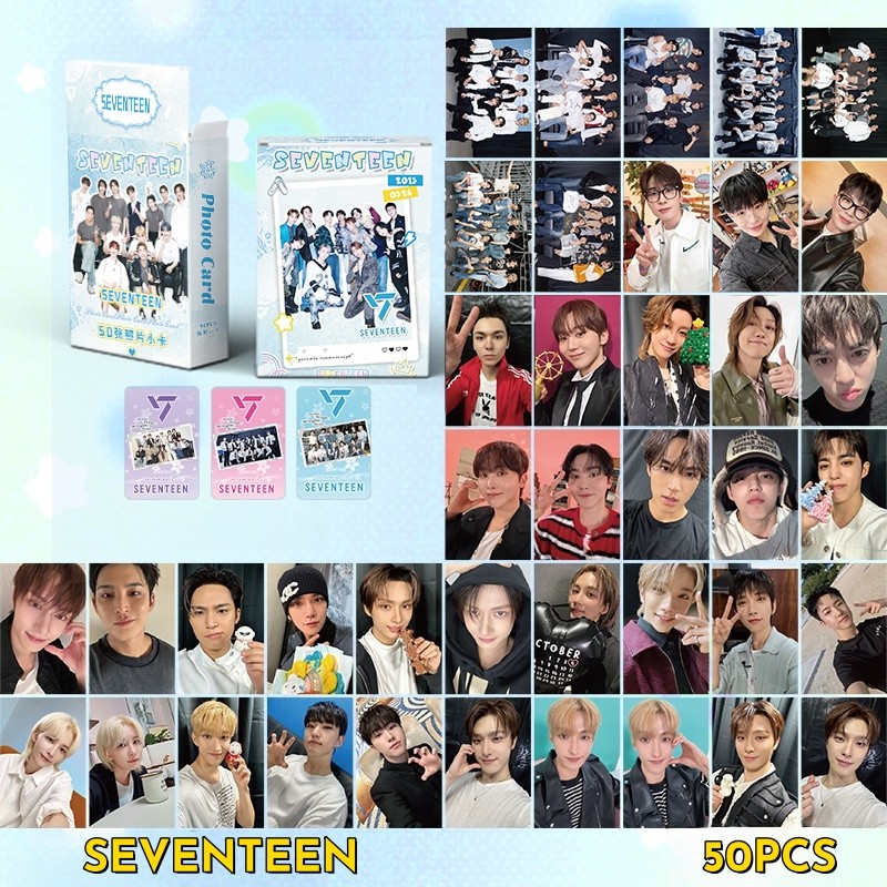 50-55 chiếc SEVENTEEN Laser Holographic LOMO Thẻ rơi hoa 17 LÀ PHẢI TẠI ĐÂY Joshua S.Coups Hoshi Mingyu JEONGHAN JUN The8 WORLDOO Photocards WOZI DK Hologram Bưu thiếp nhanh YM