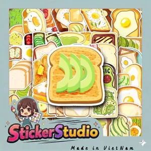 Set 60 Sticker Sandwich siêu bắt mắt Chống Nước Dán Laptop Vali Mũ Bảo Hiểm Sổ Tay