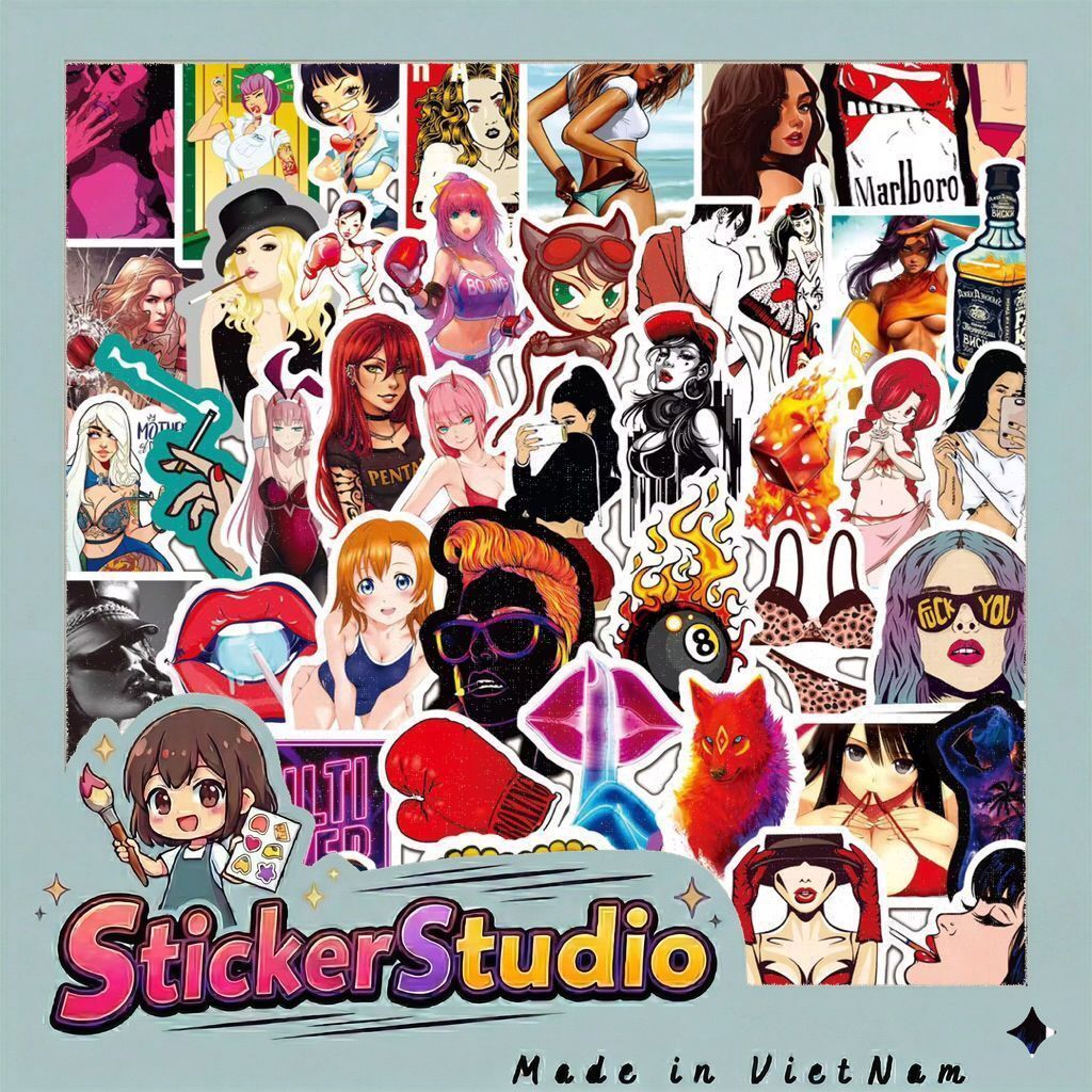 sticker các cô gái quyến rũ
