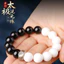 Vòng tay hỗn hợp nguyên thái cực từ obsidian và hạt bồ đề wenwan, phù hợp cho người yêu mantra và phong thủy
