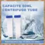 5 Ống ly tâm trong suốt bằng nhựa 50ml có tỷ lệ Ống thử nghiệm bằng nhựa đứng tự do có nắp vặn