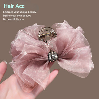 Kẹp Tóc Kim Cương Giả Màu Hồng - Thiết kế Nữ Tính và Thanh Lịch