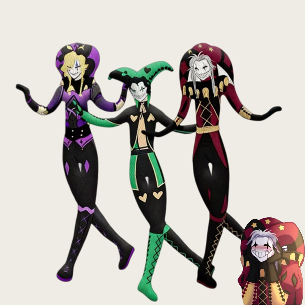The Freak Circus Pierrot Harlequin Jester Sang Trọng Uốn Cong Đồ Chơi Trò Chơi Ngoại Vi Trừu Tượng Chuột Đồ Chơi Khô