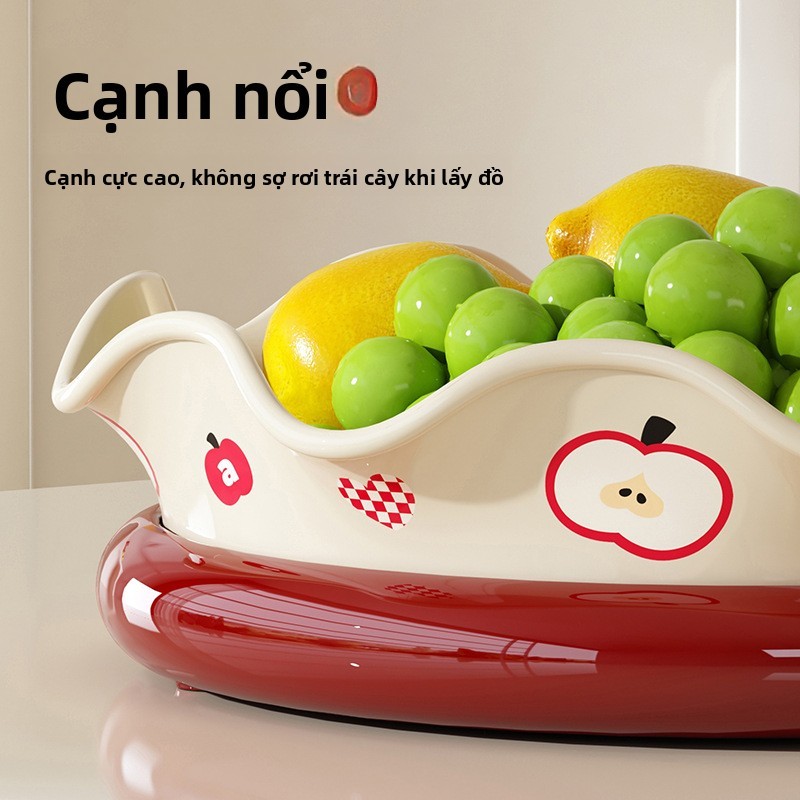 Khay Trái Cây Xoay 360 Độ-Phòng Sống Trái Cây Cao Cấp, Kẹo, Khay Trái Cây Khô-Thiết Kế Độc Đáo