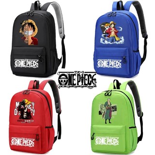 Ba lô ONE PIECE in hình hoạt hình túi đi học sức chứa lớn ba lô học sinh quà tặng ba lô đơn giản