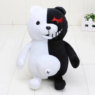 Soft Danganronpa Monokuma Black White Bear Dangan Ronpa Plush Toy Doll 25cm