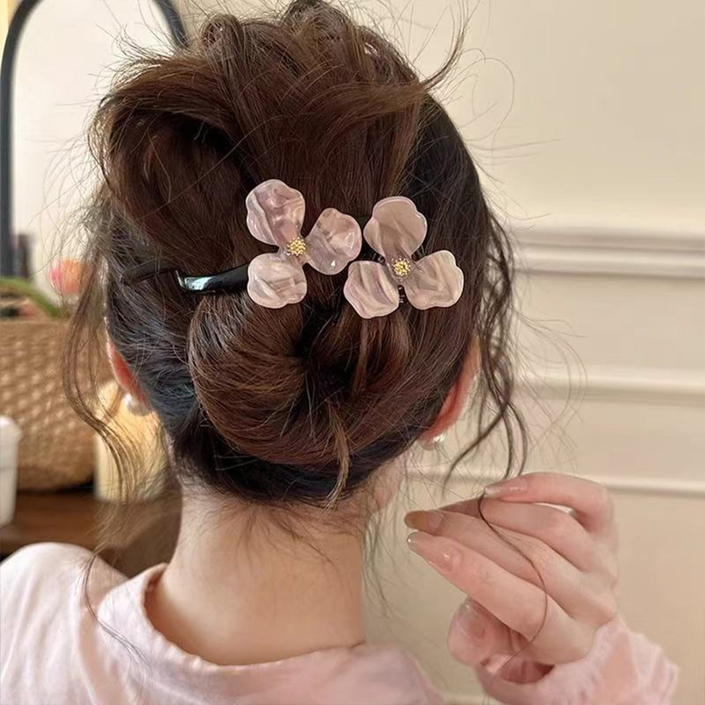 Kẹp Tóc Nhựa Bền Sáng Bóng, Phù Hợp Với Nhiều Loại Tóc