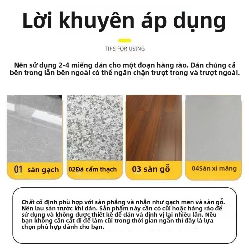 Bé Trẻ Em Chơi Hàng Rào Chống Trơn Trượt Khóa Cố Định Sàn Bé Chống Trơn Trượt Cốc Hút Thảm Chống Đánh Dấu Miếng Dán Khóa Phụ Kiện MHK5