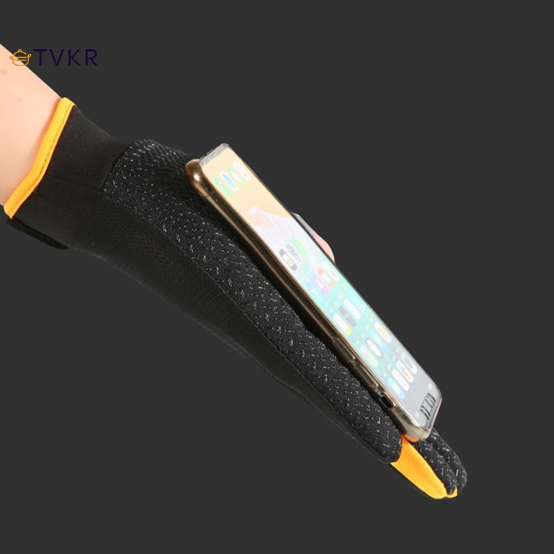 TVKR 1 Cặp Găng Tay Câu Cá Thoáng Khí Chống Trơn Trượt Hai Ngón Tay Cắt Thể Thao Ngoài Trời Câu Cá Găng Tay Đi Xe Đạp Thể Dục Cá Chép Mitten OIK