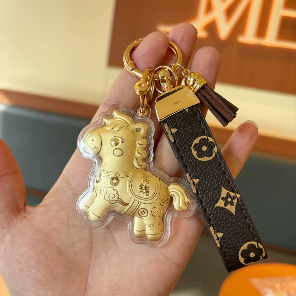 Chủ đề năm con ngựa Mặt dây chuyền giàu có Pony Móc khóa Túi treo điện thoại Trang trí