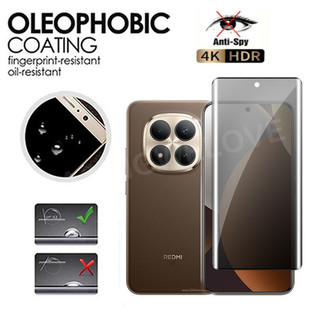 Bảo Vệ Màn Hình Cho Redmi Note 15 Pro + Pro Plus 5G 4G 2025 Chống Gián Điệp Chống Gián Điệp Quyền Riêng Tư Full Cong Riêng Tư Kính Cường Lực Ống Kính Máy Ảnh Phim