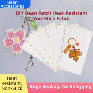 LILYES 5 Chiếc Perler Hạt Nướng Vải, Tấm ủi viền DIY cho hạt cầu chì, Tấm lót hoàn thiện tay chịu nhiệt Truyền tải ánh sáng chắc chắn Thảm sắt Phụ kiện DIY