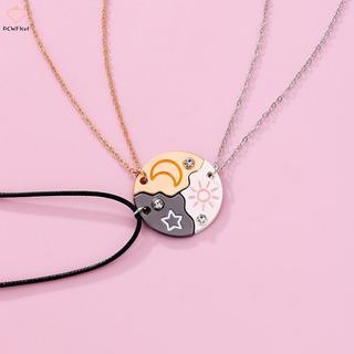 Mặt Dây Chuyền Mặt Trời, Mặt Trăng, Ngôi Sao - Bộ 3 Chiếc Cho Bạn Thân (BFF) - Trang Sức Thời Trang
