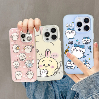 Ốp Lưng Chiikawa Usagi Hachiware Dễ Thương Cho Samsung Galaxy A06 A07 A05 A05S A04 A04E A17 A16 A15 A14 A13 A12 A03S A02 A20S M35 A33 A24 Vỏ Điện Thoại Mờ Trong Suốt 2 Trong 1