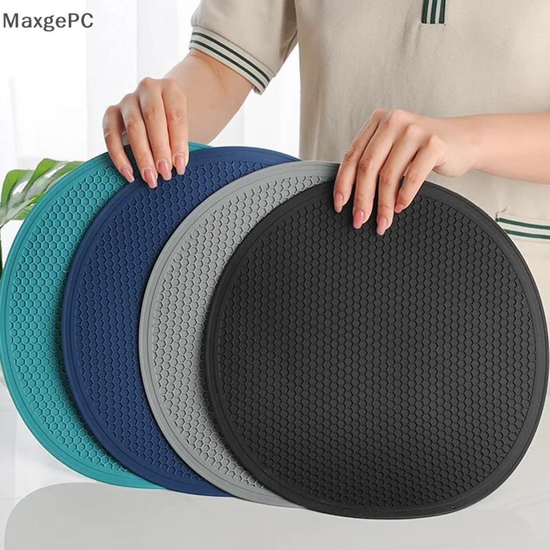 lót nồi chống nóng Tấm lót nồi bằng silicon 29.5cm Tấm lót cách nhiệt hình tròn cỡ lớn chịu nhiệt 500°C
