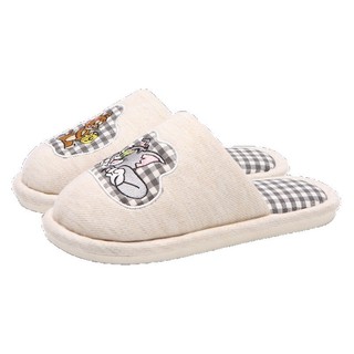XIXITIAO Dép bông cặp đôi mùa đông Tết Tom & Jerry chính hãng, Chuột và Mèo, thoải mái và ấm áp