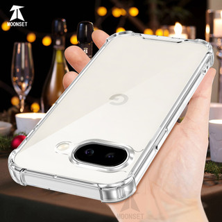 Dành cho Ốp điện thoại Google Pixel 9A Crystal Clear Hard Back Chống rơi 4 ngăn chống sốc Vỏ mỏng mỏng