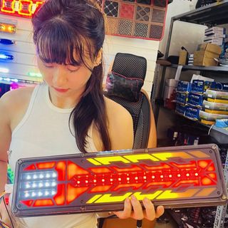 Đèn hậu xe tải hình XƯƠNG RỒNG nhiều chế độ điện 12v và 24v