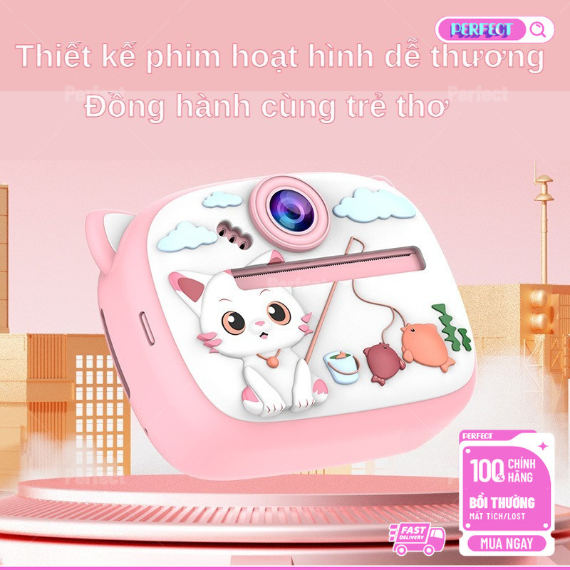 Đồ Chơi Máy Ảnh In Ngay Trẻ Em - Mini Cute Hoạt Hình Cao Cường