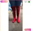Ủng cấy dài QM màu đỏ size 35 - 43, ủng đi mưa, ủng lội nước dài
